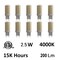 Cwi Lighting 2.5 Watt G9 LED Bulb 4000K, 10PK G9K4000-10 - alternate 1